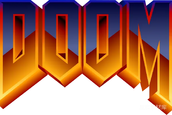 元素素材 DOOM游戏标志