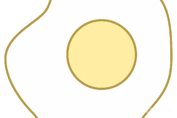 元素素材 煎蛋卡通插画