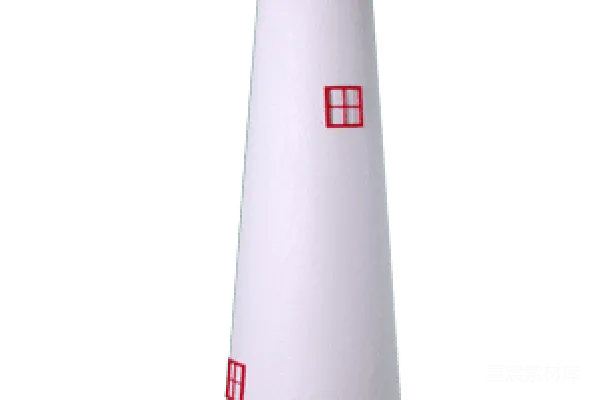 元素素材 红白相间的灯塔插画