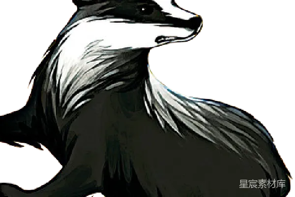 元素素材 獾