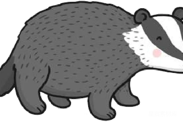 元素素材 獾