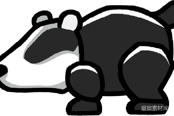 元素素材 獾