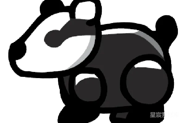 元素素材 獾
