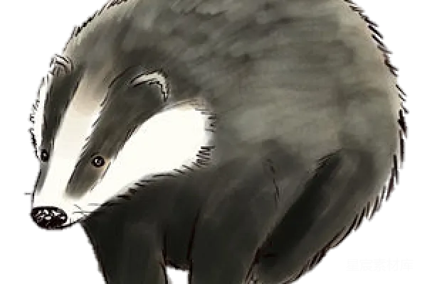 元素素材 獾