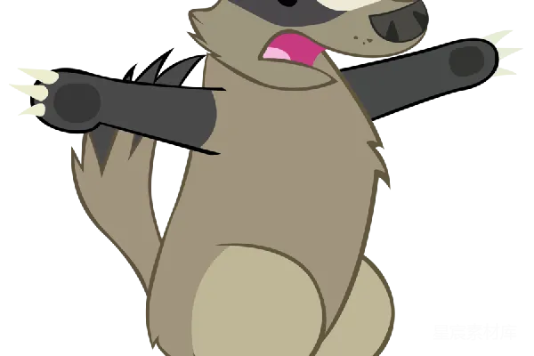 元素素材 獾