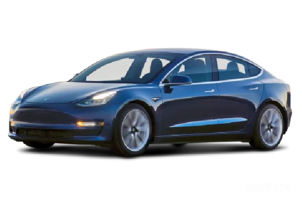 元素素材 特斯拉Model 3 蓝色版本