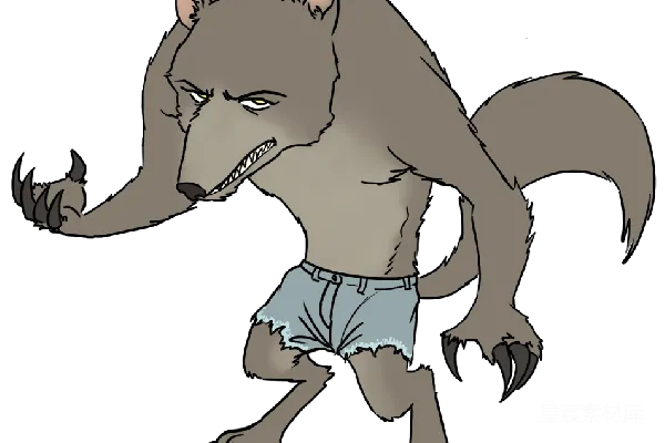 元素素材 狼人