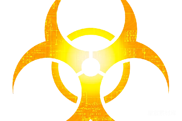 元素素材 科技感生物危害警示符号