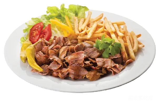 元素素材 土耳其烤肉配薯条