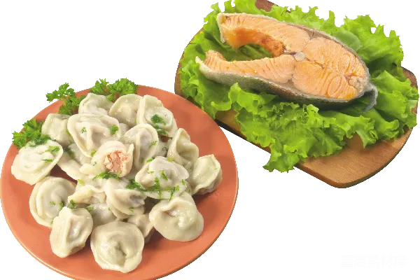 元素素材 饺子