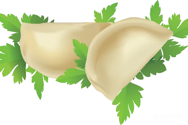 元素素材 饺子