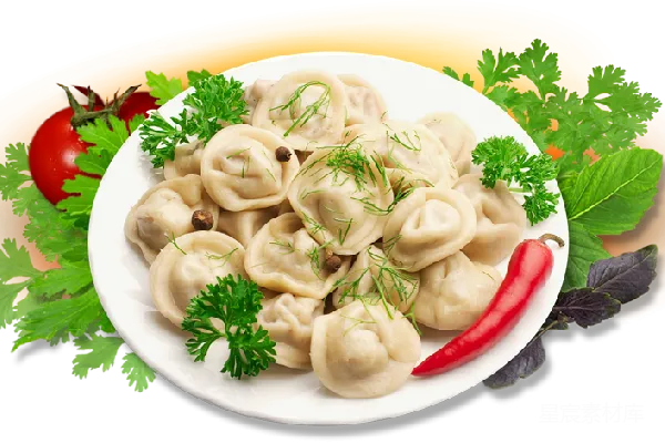 元素素材 饺子