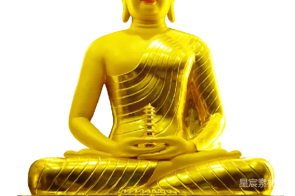 元素素材 金色佛像