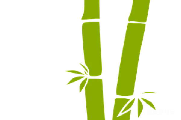 元素素材 绿色竹子插画