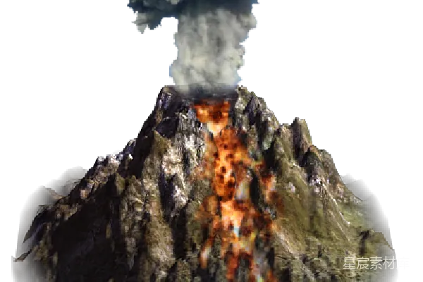 元素素材 火山爆发