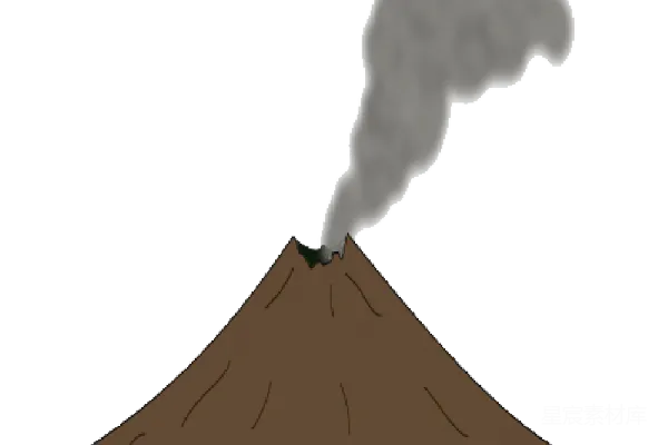 元素素材 火山