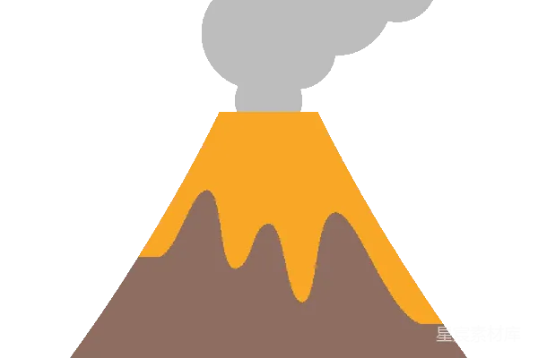元素素材 火山喷发插图