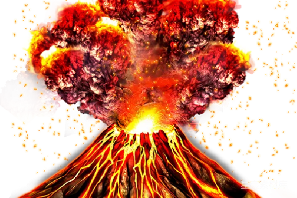 元素素材 火山