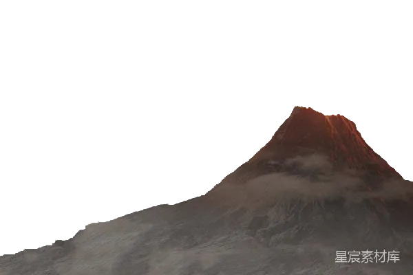 元素素材 火山
