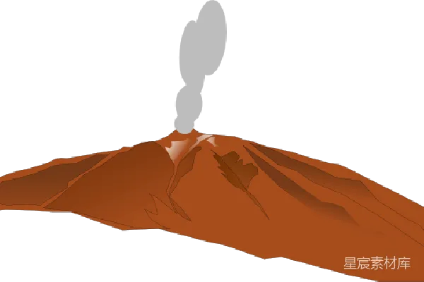 元素素材 火山