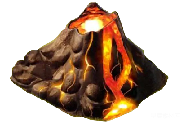 元素素材 火山