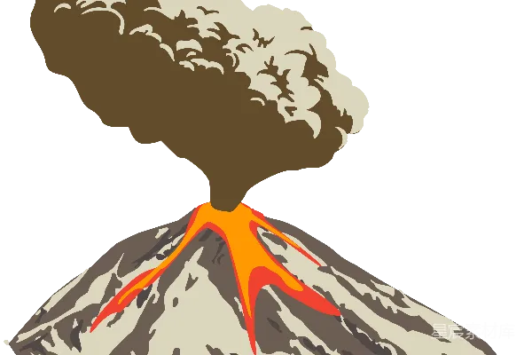 元素素材 火山