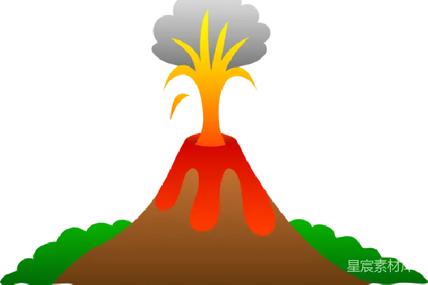 元素素材 火山爆发插图