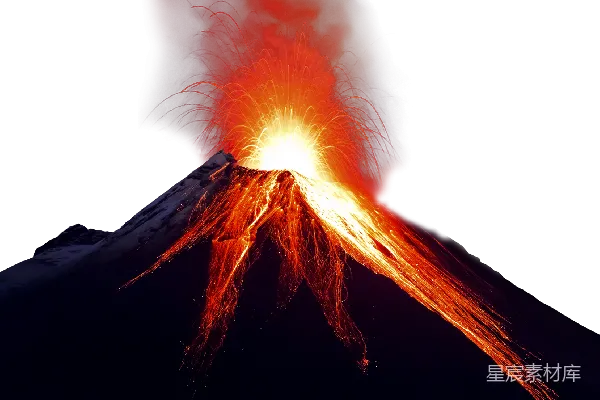 元素素材 火山