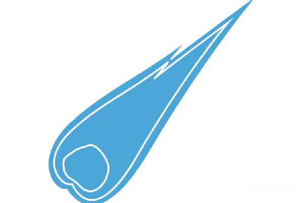 元素素材 流星图案