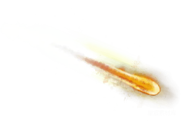 元素素材 流星划过夜空