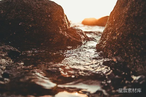 高清摄影 金秋时节的 rocky 海岸