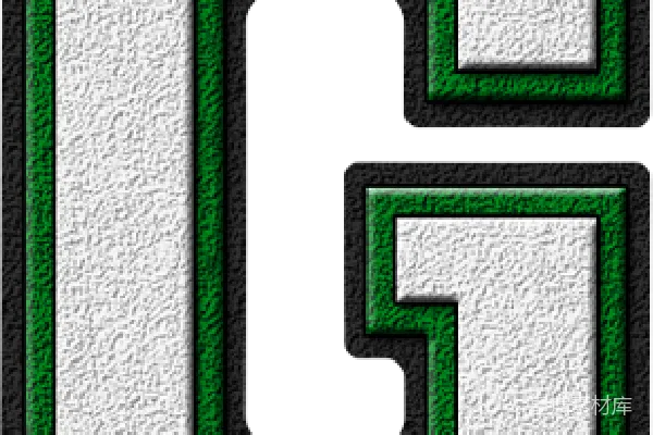 元素素材 绿色边框的字母G