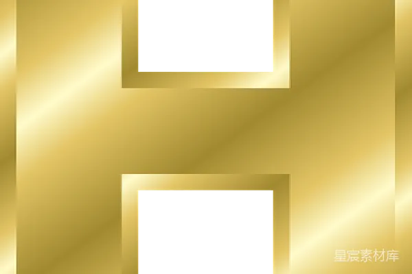 元素素材 金色背景中的抽象拼色设计