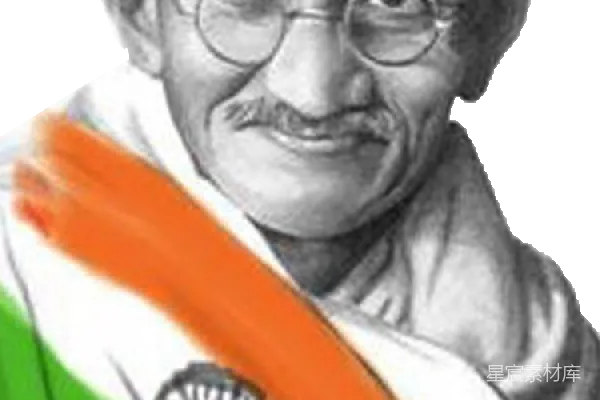 元素素材 圣雄 Gandhi