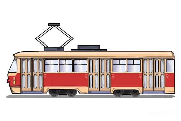 元素素材 有轨电车