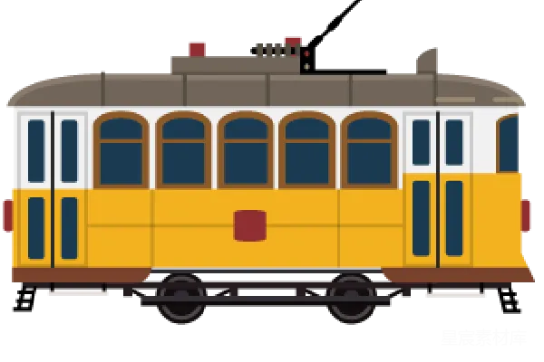 元素素材 有轨电车