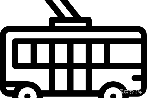 元素素材 有轨电车图标