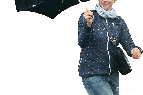 元素素材 撑伞的女性