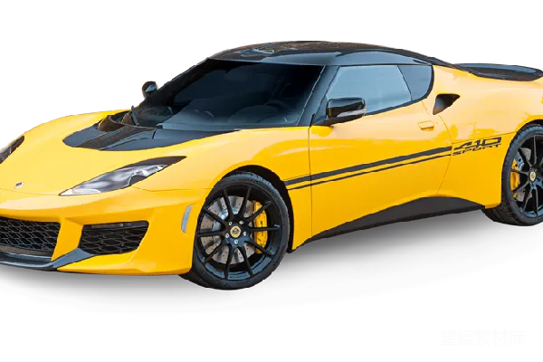 元素素材 黄色Lotus Evora 410 Sport跑车