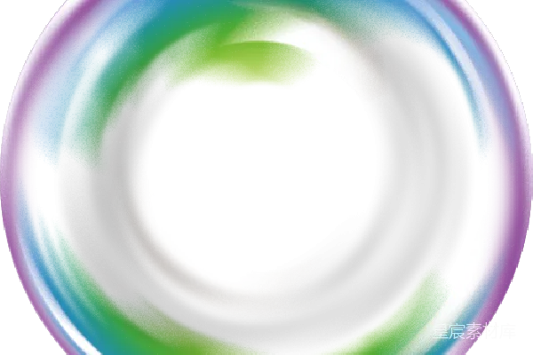 元素素材 梦幻彩虹泡泡