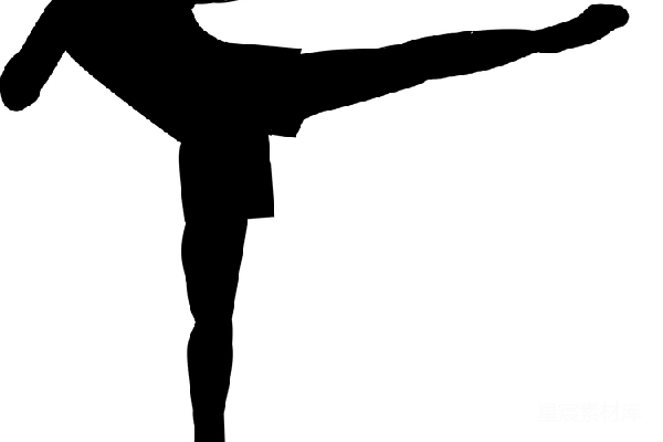 元素素材 踢拳