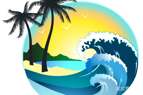 元素素材 海滩
