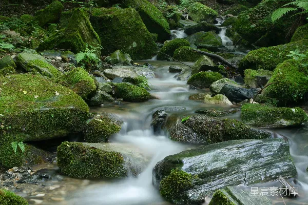 高清摄影 水流水流的延时摄影