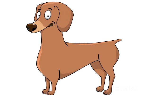 元素素材 杜沙犬