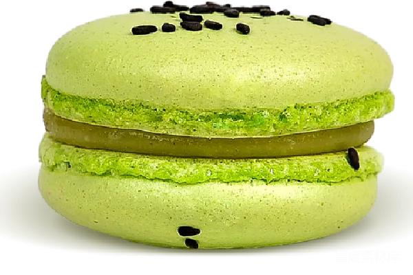 元素素材 抹茶马卡龙