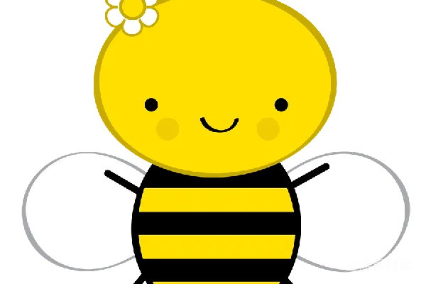 元素素材 可爱的蜜蜂插图