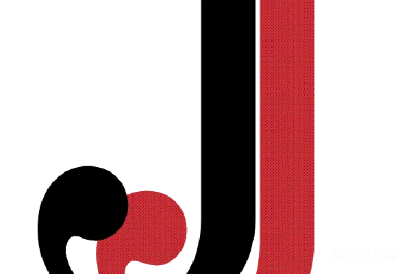 元素素材 红色字母J设计图