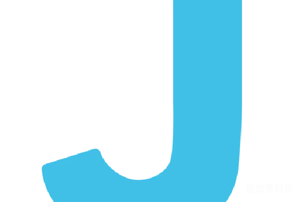 元素素材 蓝色字母J设计