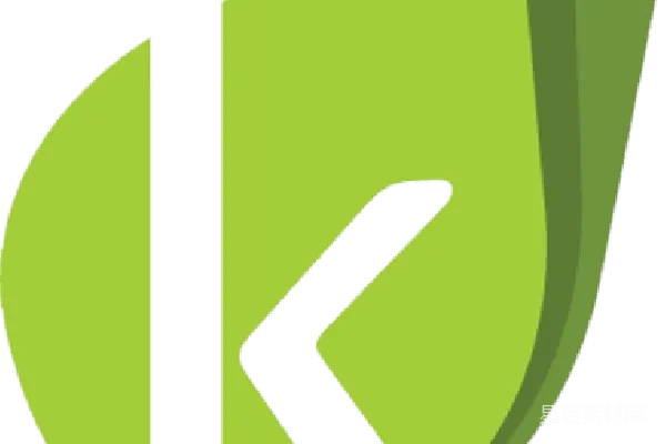 元素素材 绿色抽象几何图形标志