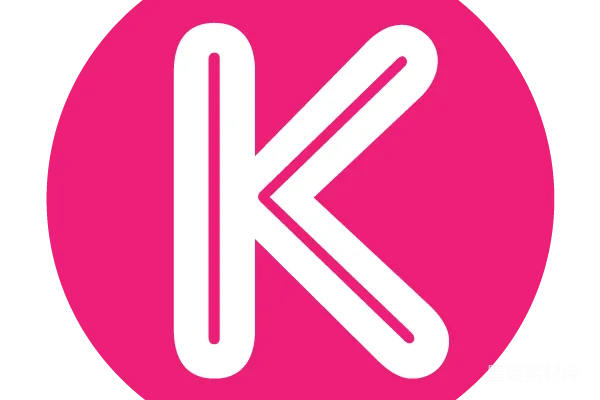 元素素材 简洁明快的字母K标志